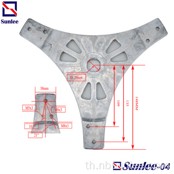 เครื่องซักผ้าอัตโนมัติเต็มรูปแบบ Triangular Drum Flange Plate